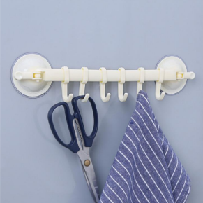 Colgador Multiusos Ajustable de 6 Ganchos