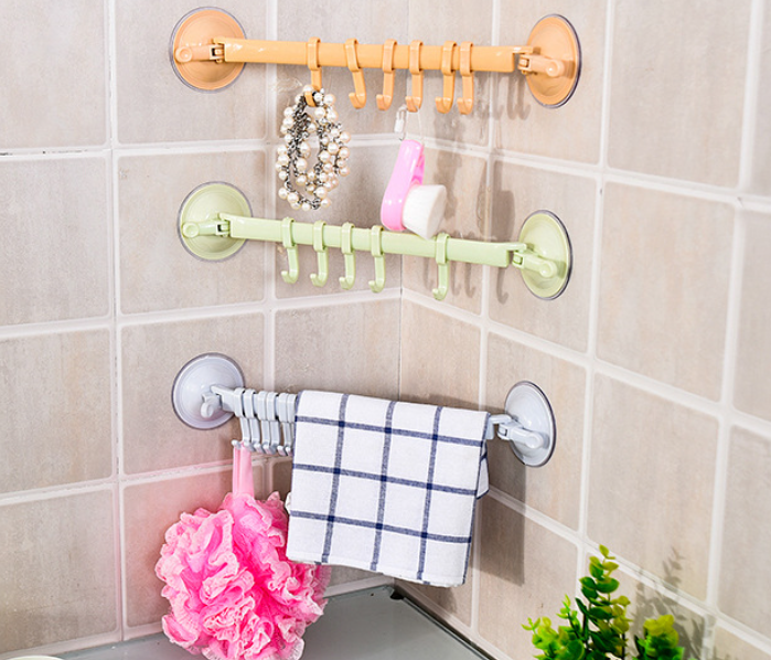 Colgador Multiusos Ajustable de 6 Ganchos