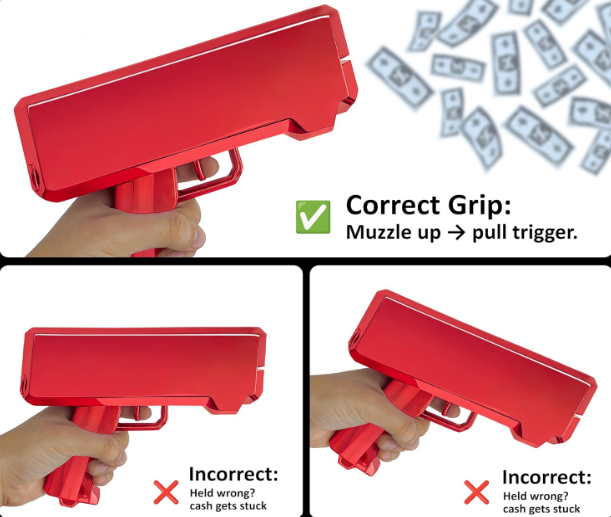 PISTOLA LANZA BILLETES